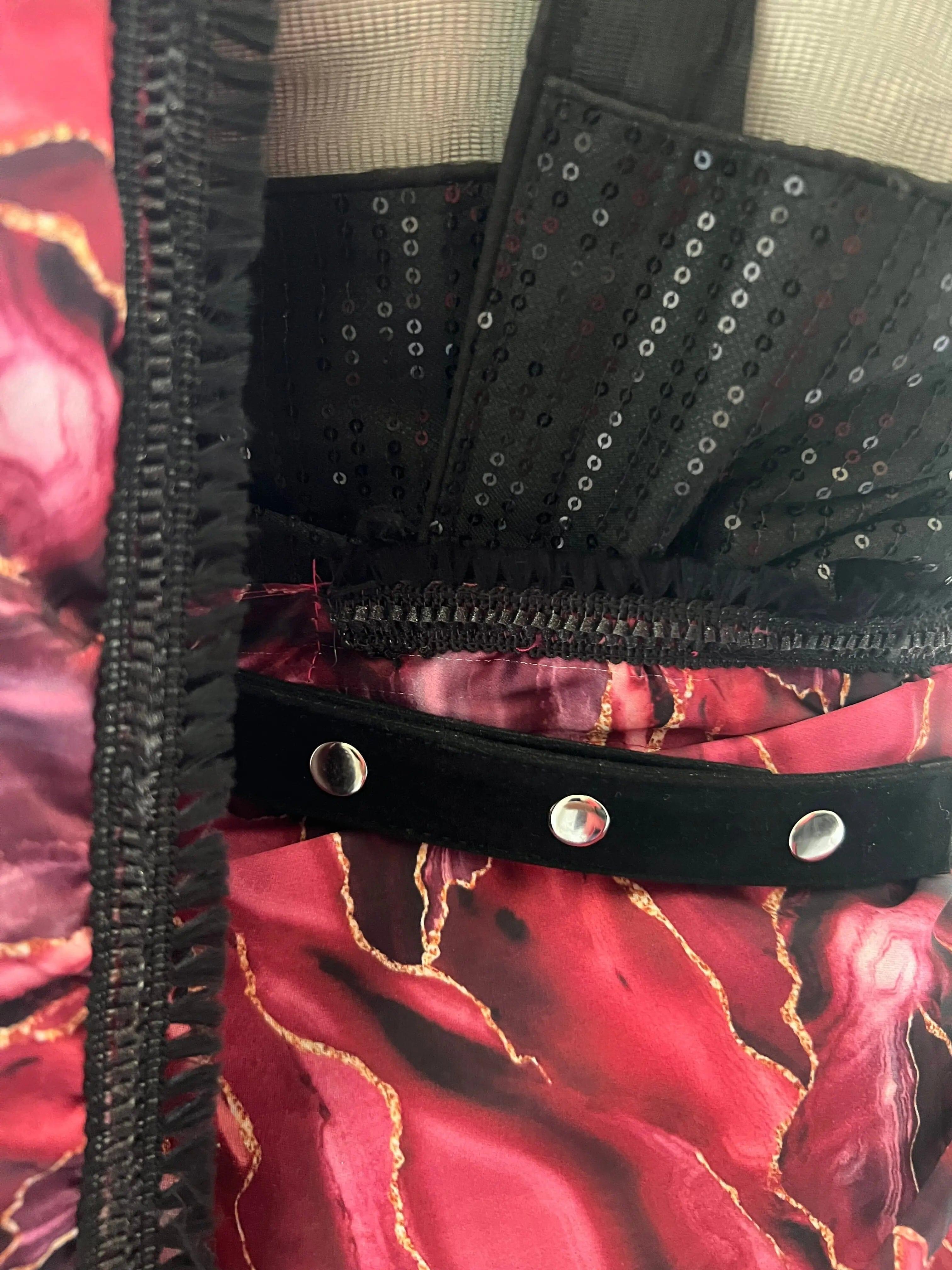 Black Embellished Adjustable Saree Waist Belt Swift Saree
