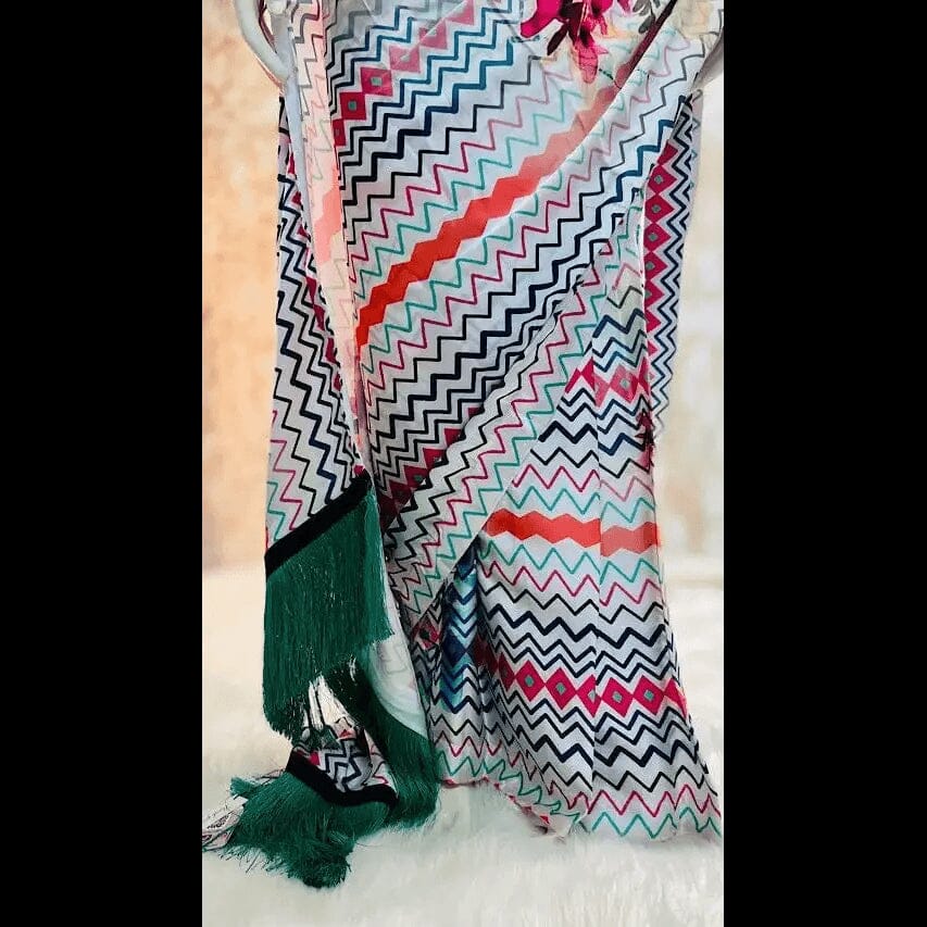 White Pre-Pleated Saree and designer stitched blouse Swift Saree